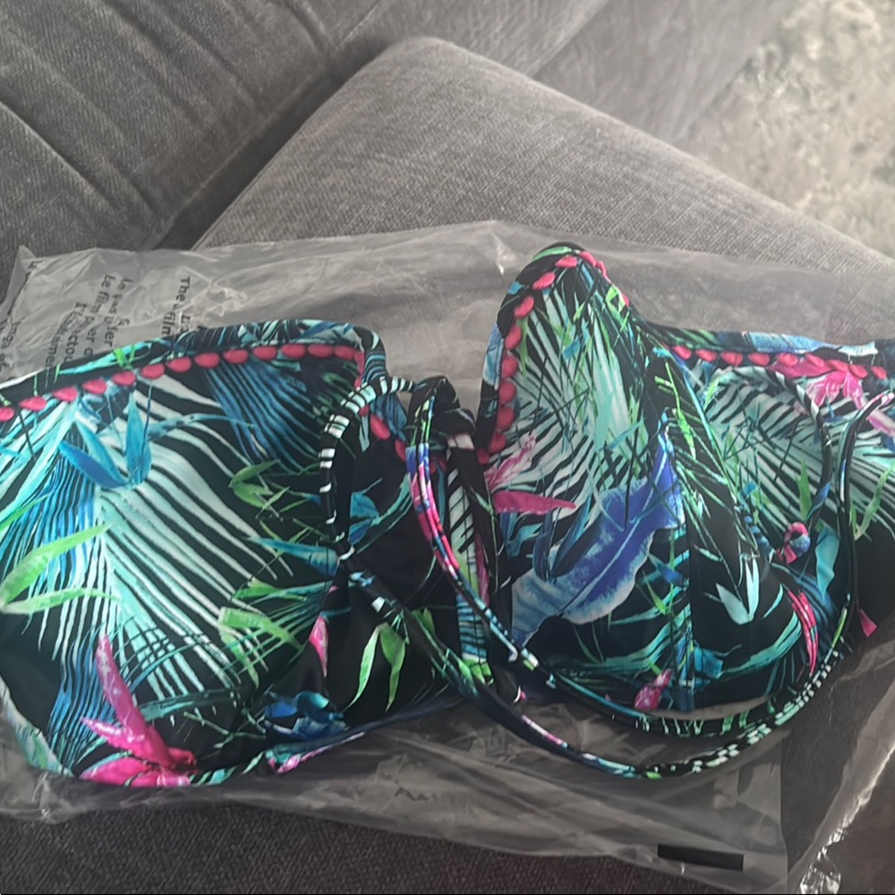 Freya Multicolor Patterned Bikini Top, 34DD